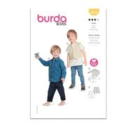 Burda Paper Sewing Pattern 9248 Shirts, Waistcoats Ages: 2-7 Years
