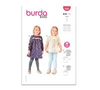 Burda Paper Sewing Pattern 9260 Tops, Dresses 1M-3 (56-98)