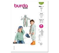 Burda Paper Sewing Pattern 9279 Onesies, Headwear 86 to 110