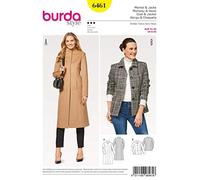 Burda Pattern 6461 Coat and Jacket, Paper, Multicoloured, 19 x 14 x 0,5 cm