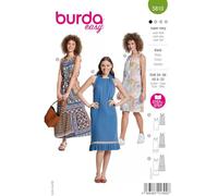 Burda Sewing Pattern 5810 Dress [Ladies Size 6-18] Level 1 Super Easy