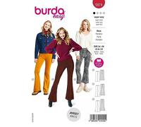Burda Sewing Pattern 5874 Sewing Pattern Loose Pants Yourself [Ladies Size 6-18] Level 1 Beginners