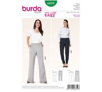 Burda Sewing Pattern 6859 Women 18-20-22-24-26-28-30-32-34 Trousers