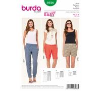 Burda Sewing Pattern 6938 Style Misses' Summer Trousers and Shorts
