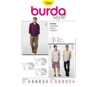 Burda Style Sewing Pattern B7525 Men's Shirt