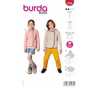 Burda Sewing Pattern 9236 Jacket [Kids 4-8 Years] Level 2 Easy Sewing Pattern