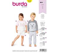 Burda Sewing Pattern 9326 Tops, Trousers, Shorts Ages: 18 Months-7 Years