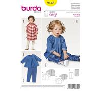 Burda Sewing Pattern 9348 Baby, Kids 6 Months - 3 Years