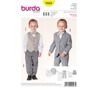 Burda Sewing Pattern 9443 Kids, Baby Ages: 2-8