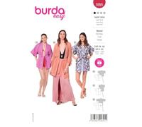 Burda Style Catalogue Sewing Pattern Kimono Jackets with Tie | Ladies Size 8-20 | Sewing Level: Very Light #5995