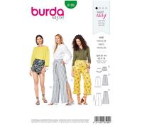Burda Style Sewing Pattern B6199 Misses' Pull on Trousers & Shorts
