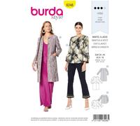 Burda Style Sewing Pattern B6248 Misses' Lined Coat or Jacket