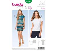 Burda Style Sewing Pattern 6540 Misses’ Plain Top and Dress Without Fastening