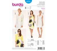 Burda Paper Sewing Pattern 6773 Dresses, Jackets 8-10-12-14-16-18