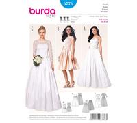 Burda Style Sewing Pattern 6776 Womens' Stylish Wedding or Evening Dress Bridal