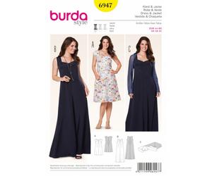 Burda Style Sewing Pattern 6947 Women's Swinging Summer Dresses Easy To Sew