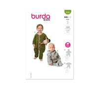 Burda Paper Sewing Pattern 9235 Onesies 1M-3 (56-98)
