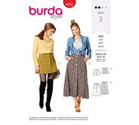 Burda Style Sewing Pattern B6252 Misses’ Skirts, Front Fastening, Mini or Midi Length with Pocket Variations
