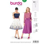 Burda Style Sewing Pattern B6341 Misses' Inverted Pleat Skirt