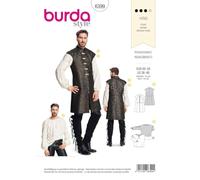 Burda Style Sewing Pattern B6399 Men's Renaissance Shirt