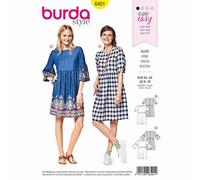 Burda Style Sewing Pattern B6401 Women’s Swing Dress with Sleeve Variations