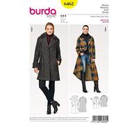 Burda Style Sewing Pattern B6462 Misses' Faux Fur Collar Coat