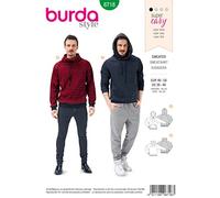Burda Sewing Pattern 6718 Men 36-46 Tops, Tracksuits, Sportswear, Sweaters