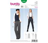 Burda Style Sewing Pattern B6856 Misses' Trousers With or Without Braces