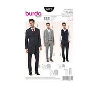 Burda Style Sewing Pattern B6871 Men's Waistcoats