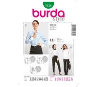 Burda Style Sewing Pattern B7136 Misses' Blouse