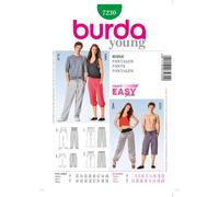 Burda Style Sewing Pattern B7230 Unisex Trousers