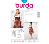 Burda Style Sewing Pattern B7443 Misses' Folklore Dress