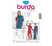 Burda Style Sewing Pattern B7701 Misses' Traditional Sari