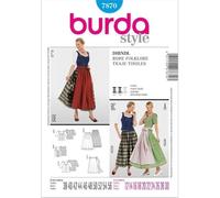 Burda Style Sewing Pattern B7870 Misses' Folklore Dress