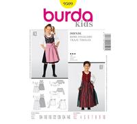 Burda Style Sewing Pattern B9509 Children's Folklore Dress
