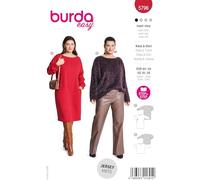 Burda Style Sewing Pattern Women's Dress and Long-Sleeved Shirt Size 16-28