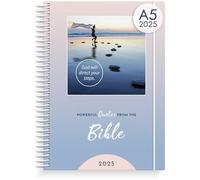 Burde Diary 2025 Quotes from the Bible | Space for Creativity | 21x15 A5 Format | 12 Month Diary | Monthly & Yearly Overview