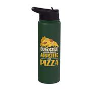 Burdened with an Endless Appetite for Pizza Lover Stainless Steel Insulated Water Bottle
