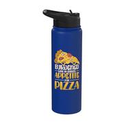 Burdened with an Endless Appetite for Pizza Lover Stainless Steel Insulated Water Bottle