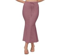 Bureaucrat Saree Shapewear Petticoat for Women Cotton Blended Lycra Body Shaper Peticoat, Long Under Skirt Dress for Saree,Stretchable Fishcut Innerwear for Ladies Saree in Party