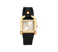 BUREI Women's Watch Classic Leather Strap Square Quartz Ladies Watch,Simple Waterproof with Calendar Design, Gift for Women, white face black, Fashionable and elegant classic design, comfortable and