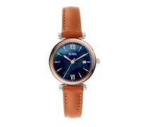 BUREI Women's Watch Fashion Leather Strap Watches for Women,Simple Three Hands Analog QuartzWristwatch,Gift for Women, blue brown, 28 mm, Fashionable and elegant classic design, comfortable