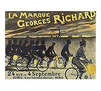 Buret Georges Richard Fahrräder Paris Werbung ungerahmt Wandbild Druck Poster Home Decor Premium