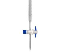 Burette, 25ml - Class A, DIN 385 Compliant, Borosilicate Glass with PTFE Key Stopcock, 0.10ml Graduations - Eisco Labs