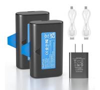 Burflo 2-Pack Rechargeable Battery for SimpliSafe Wireless Outdoor Security Cameras SSCAM-BAT11 SCM301 CMOB1 CM0B1,Upgraded 7000mAh Replacement Batteries-Includes 2 Charging Cables &USB Wall Plug