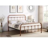 Burford Copper Vintage Victorian Style Metal Bed Frame - King 5Ft