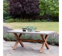 Burford Outdoor Table Small in Grey Faux Concreate