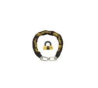 Burg-Wachter 12mm 1M Sold Motorbike Security Chain Gold Lock, Black | Heavy Duty Hardened Steel Anti-Theft Lock for Motorbikes, Scooters, Garage, & Outdoor Security 1M