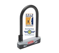 Burg Wachter 1600HB Sold Secure Gold Approved D Lock Bike Lock, Grey/Black, Small