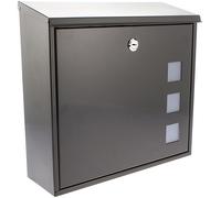 Burg Wachter Aire Black - Top Loading 12Ltr Medium Post Box